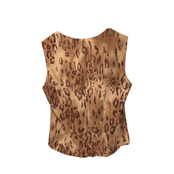 Vintage Taiga Paris Leopard Print Blazer Top Set Womens Size 10 - Picture 6 of 13